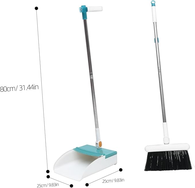 1set Household Broom Dustpan Set Handle Magnetic Connection Design for Easy Cleaning Compact Dustpan Broom Random Colors for Use