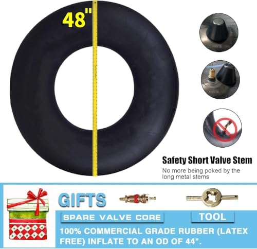Inner Tubes for River Floating Heavy Duty River Tube Snow Tube,48"