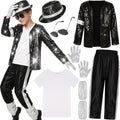 Kids 80s 90s Pop Star Costume Dance Party Outfit Halloween