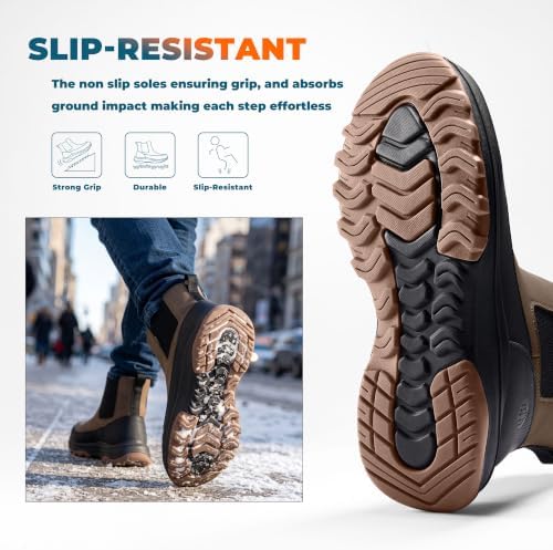 Coostar Winter Boots for Men Warm Snow Boot Botas Para Nieve Hombre
