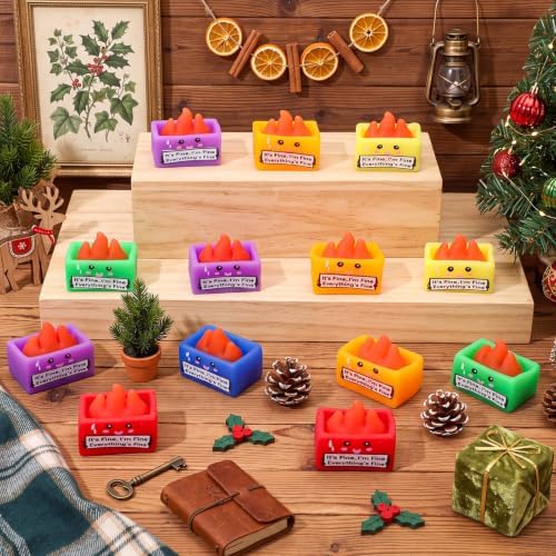 Thenshop 24 Pcs Dumpster Soft Ball Bulk 6 Colors Xmas Gift