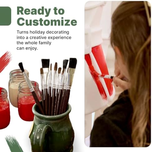 Step2 Large 3-Pack Outdoor Christmas Ornaments, Paintable DIY Holiday Decorations