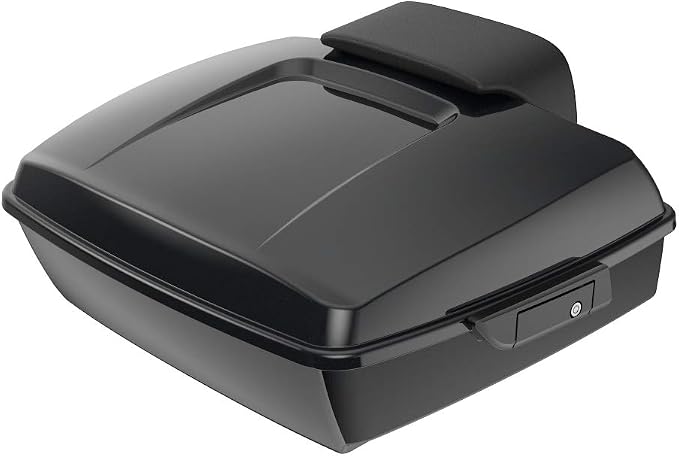 Advanblack Road Glide Tour Trunk Pack Midnight Pearl Chopped Tour Trunk Pack Backrest Pad for '97-'25 Harley Touring Road King Street Glide Electra Glide CVO models