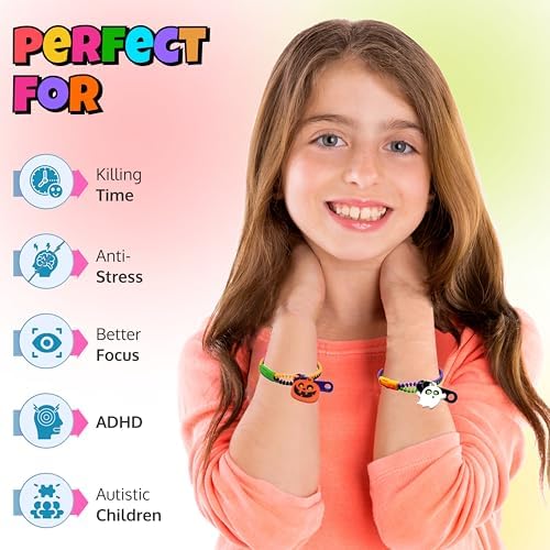 UpBrands 288 Halloween Party Favors For Kids, Bulk Non-Candy Treats: 144 Fidget Toys Zipper Bracelets & 144 Stretchy Skeleton Toys, Kit for Halloween Goodie Bags & Pinata Fillers