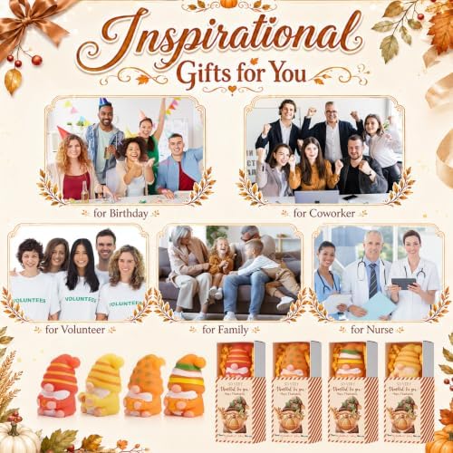 24 Sets Thanksgiving Gnome Gifts Fall Thanksgiving Party Favors