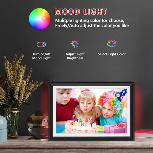 32GB FRAMEO 10.1 Inch WiFi Digital Photo Frame, 1280x800 HD IPS LCD Touch Screen, Auto-Rotate Portrait and Landscape, 32GB Storage, Share Moments Instantly via Frameo App from Anywhere