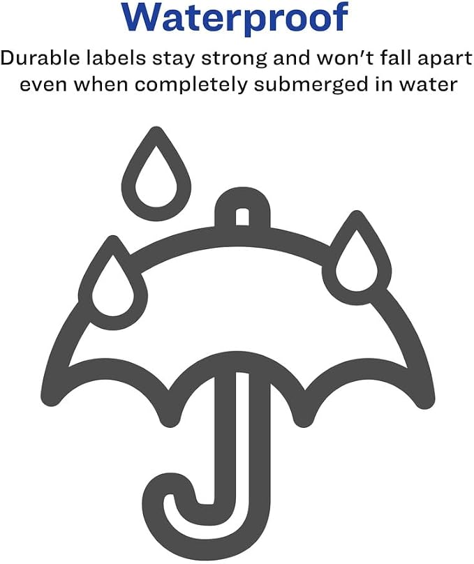 Avery Durable Waterproof Shipping Labels with Sure Feed Technology, 5.5" x 8.5", White, Laser Compatible, 100 Blank Labels per Pack, Great for Mailing, Branding, and More (5-Pack of 5526)