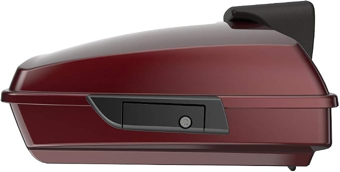 Advanblack Road Glide Tour Trunk Pack Mysterious Red Sunglo Razor Tour Trunk Pack Backrest Pad for '97-'25 Harley Touring Road King Street Glide Electra Glide CVO models