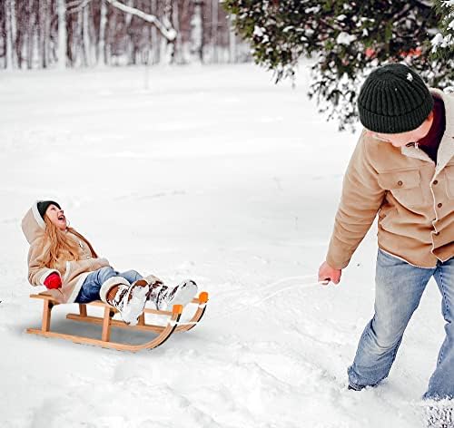Slippery Racer Kids Wooden Foldable Snow Sled