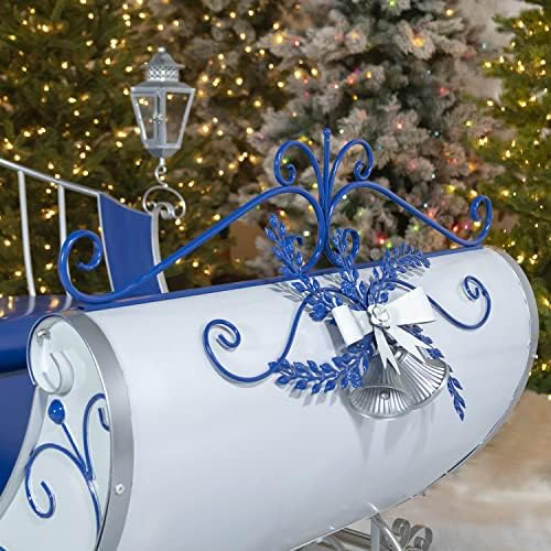 Zaer Ltd. Life-Size Christmas Outdoor Victorian Santa Sleigh, Commercial Christmas Decoration