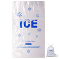 100 PACK 20 lb. Plastic Drawstring Ice Bags 14 x 28 Inch Heavy-Duty Ice Bags with Plastic Draw String (2.8mil Thickness) | Ice Bags with Plastic Draw String (2.8mil Thickness)