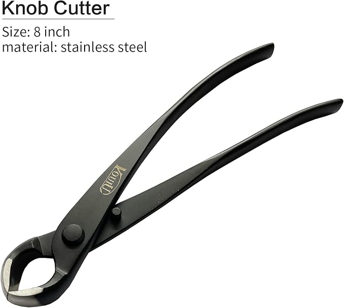 VOUIU 5-Piece Bonsai Tool Set,Knob Cutter,Concave Cutter,Wire Cutter,Jin Pliers,Bonsai Scissors