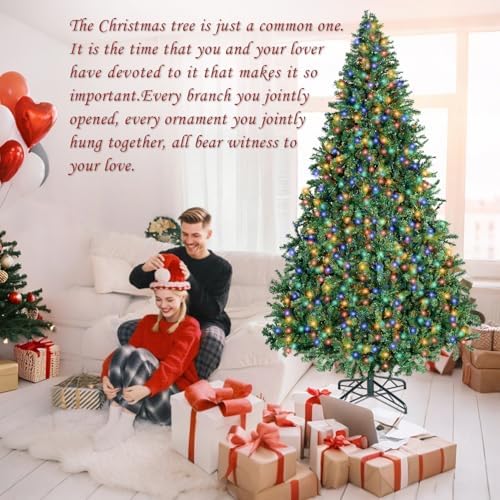 4FT Prelit Christmas Artificial Tree with Led Lights, Lighted Xmas Tree