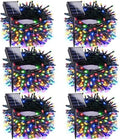 Solar Christmas Lights Outdoor 6 Pack 228FT 600LED String Lights Multicolor