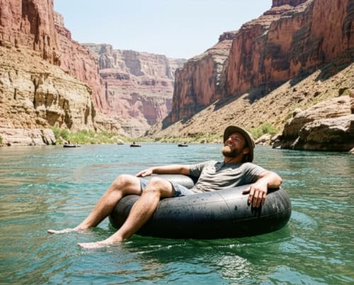 Bradley Heavy Duty Two (2) Pack 44" #85146 Butyl Rubber innertubes for Sledding; Inner Tubes for Pool Closing and for Floating on The River. Whitewater and Inflatable sled for Snow