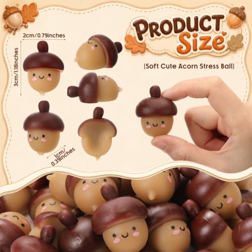 Thenshop 30 Pcs Thanksgiving Acorn Nut Fall Party Favors Balls