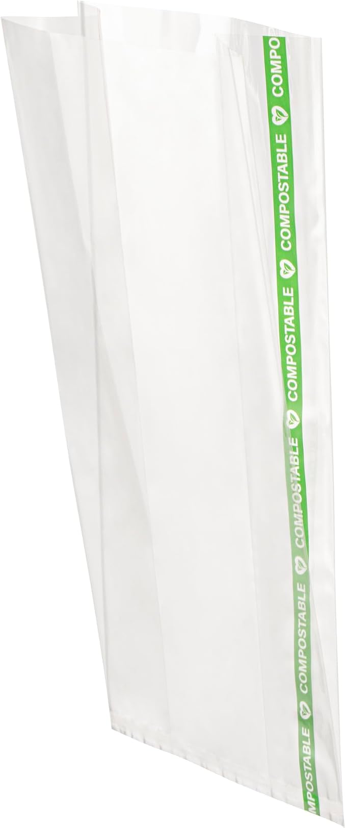 Resturantware Plastic Gusset Bags 100 Count 4" x 2 1/4" x 8" Wicker Dispensing Bottom Gusset Clear Plastic Bags Heat Sealable For Sourdough Bread Cookies Pastries Rolls For Home Bakers And Bakeries