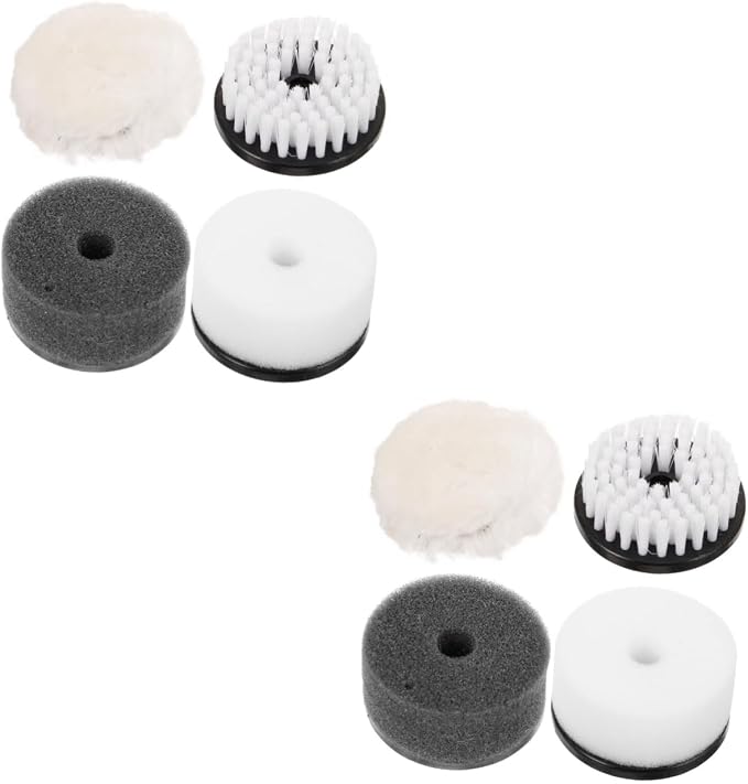 Homoyoyo 2sets Shoe Polish Sponge Brush Shoe Scrubber Laundry Brush Suede for 4pcs*2