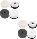 Homoyoyo 2sets Shoe Polish Sponge Brush Shoe Scrubber Laundry Brush Suede for 4pcs*2