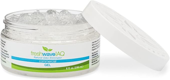 Fresh Wave IAQ Commercial Odor Eliminating Gel, 8 Fl. Oz. | Pack of 3 | Odor Absorbers for Home | Safer Odor Relief | Natural Plant-Based Odor Eliminator | Replace Every 15-60 Days