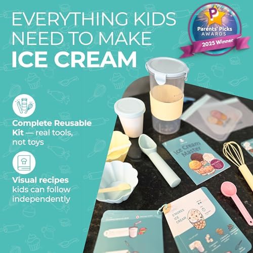 Tovla Jr. Kids Ice Cream Science Maker Kit | Real Reusable | Ages 5-12