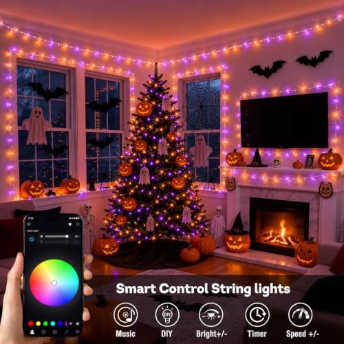 JMEXSUSS 600 LED RGB String Light Outdoor, Christmas Lights Halloween Decor
