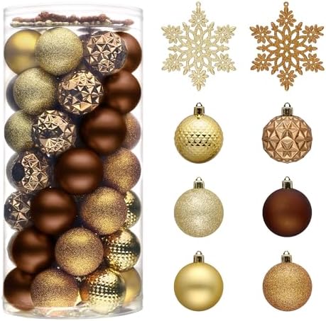 Valery Madelyn 50ct Christmas Tree Decorations Ball Ornaments 2.36 Inches