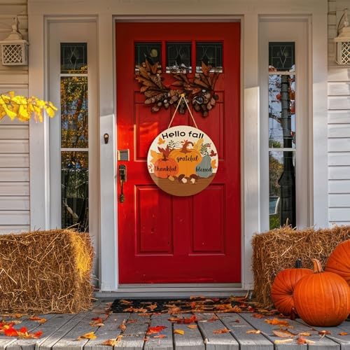 Fall Decorations for Home - Welcome Sign for Front Door