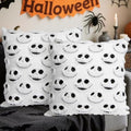 eowvsio 2PCS Halloween Pillow Covers 18x18 inch,Nightmare Be Christmas Throw Pillow Cases,Halloween Decorations Soft Faux Fur Wool Couch Cushion Case for Chair Sofa Bedroom Living Room