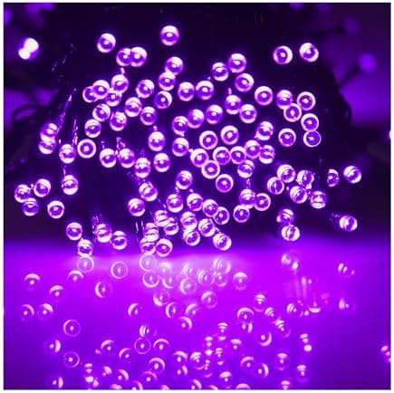 WATERGLIDE 1000 LED Halloween String Lights, 328 FT Green Wire LED Decorative Fairy Lights with Remote & 8 Modes, Waterproof for Indoor Outdoor Xmas Holiday Party Garden Wedding Home Decor, Purple