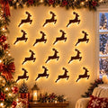 LED Reindeer Wall Decorations, Christmas Glow Silhouette Lights Home Decor