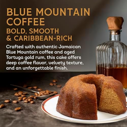 TORTUGA Caribbean Blue Mountain Rum Cake - 4 oz Rum Cake - The Perfect Premium Gourmet Gift for Stocking Stuffers, Gift Baskets, and Christmas Gifts - Great Cakes for Delivery