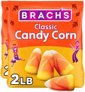 Brach's Classic Candy Corn, Halloween Candy, Classic Fall Treats, 34 Ounce Bag (Pack of 2)