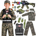 Metemot Kids Army Costume for Boys, Solider Boys Halloween Costume Age 3+