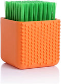 Silicone Laundry Brush, Soft Bristle Cleaning Brush,Multipurpose Scrubbing Brush (Orange)
