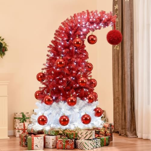 Threan 6 Inch Red Shiny Large Christmas Ball Ornament