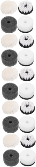 Veemoon 5sets 4pcs Shoe Care Polishing Brush Dust Brush Sponge for Shoes Complete Cleaning Tools for Boot Sole Achieve Bright Clean Appearance 4pcs*5
