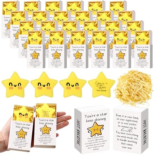 36 Sets Star Party Favors with Boxes Positive Gifts