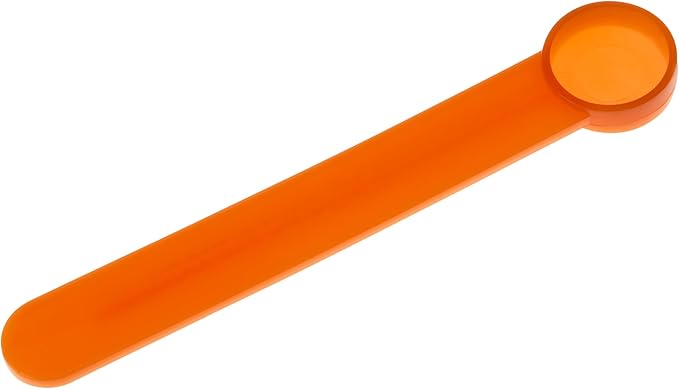 1/8 teaspoon scoop (1/8 teaspoon measuring spoon) plastic | FitPowders (5, Orange)