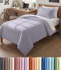 Duvet Cover Twin/Twin XL Size Set - Extra Soft Twin/Twin XL Duvet Cover 68" x 90" with 1 Pillow Sham for Women, Men, Kids & Teens - Easy-Care & Fade Free with Zipper Closures & Ties (Light Lavender)