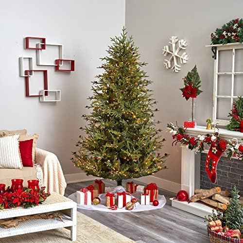 Nearly Natural 7.5ft. Artificial Classic Pine & Pinecone Christmas Tree