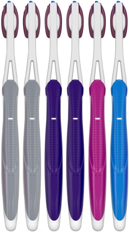 Oral-B 3D White Deep Stain Remover toothbrushes, 6 Count Toothbrush Soft, Removes 90% of Surface Stains, whitens Teeth, deep Reach, removes Plaque and Stains Tooth Brush