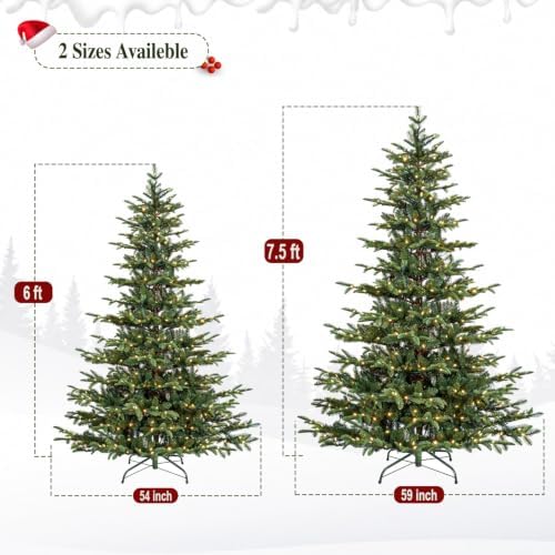 6ft Prelit Layer Christmas Tree with 330 Warm White LEDs