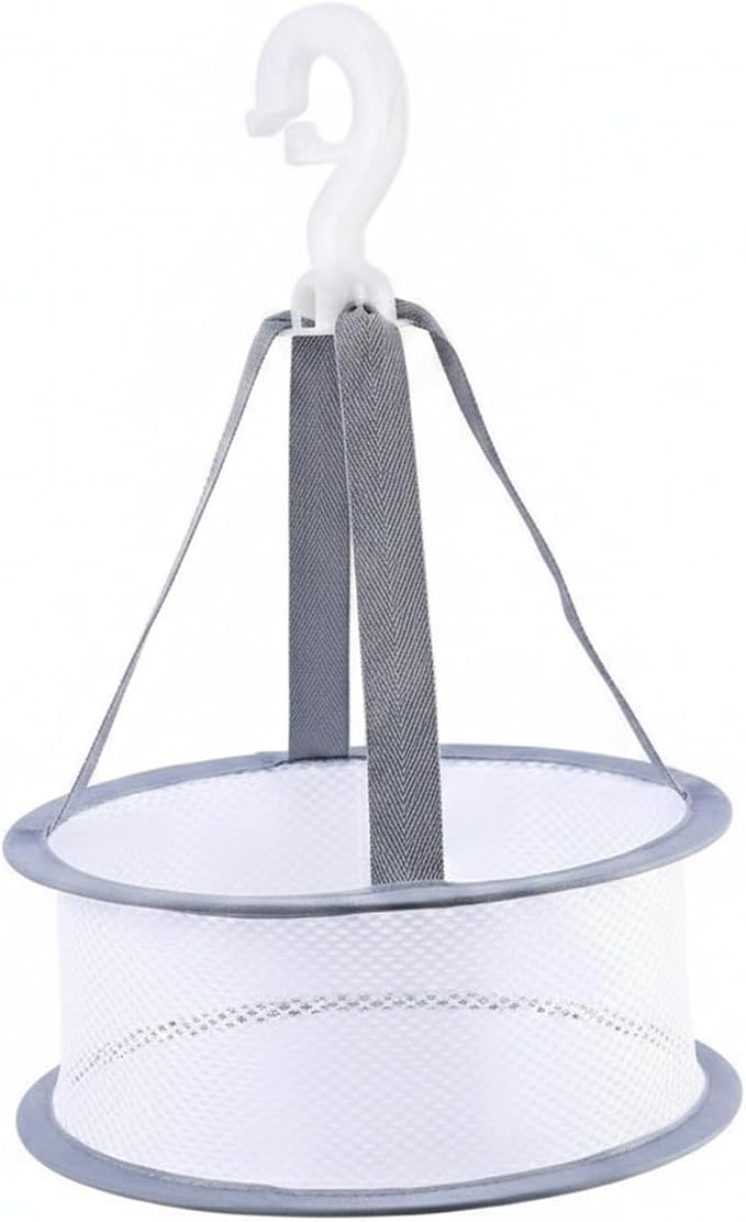 Foldable Hanging Dryer Net, Stainless Steel Mesh Rack for Flat Drying Sweaters & Delicates, Space-Saving Laundry Organizer