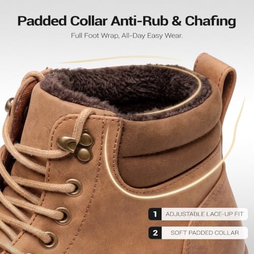 Vostey Men's Hiking Boots Waterproof Casual Chukka Boots for Men