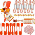 Qinyoung 60pcs/12sets Fall Baking Gift Set with Whisk Spatula