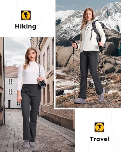 33,000ft Womens Ski Snow Pants Water Resistant Fleece Lined Hiking Warm