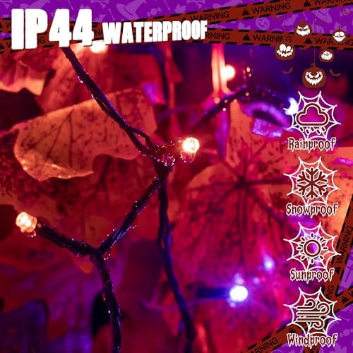 Ollny 300 LED Halloween Lights, 100FT Outdoor Halloween String Lights