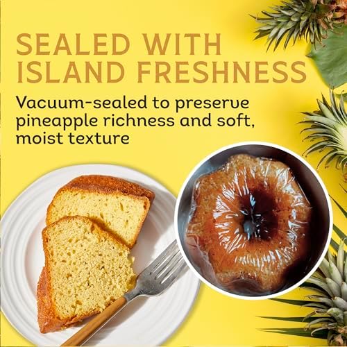 TORTUGA Caribbean Pineapple Rum Cake - 32 oz Rum Cake - The Perfect Premium Gourmet Gift for Gift Baskets, Parties, Holidays, and Birthdays - Great Cakes for Delivery