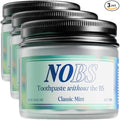 NOBS (No Bad Stuff) Toothpaste Tablets - Nano Hydroxyapatite, Fluoride & Plastic Free, Eco & Travel Friendly - Remineralize with NHA (1 Month) (Pack of 3)